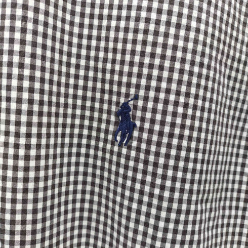 ラルフローレン RALPH LAUREN 90S CLASSIC FIT ポニー刺繍 L/S ギンガムチェック ボタンダウン シャツ メンズ import:L