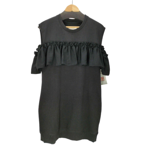 エムエムシックスメゾンマルジェラ MM6 Maison Margiela 20SS Ruffled drop detail cold shoulder dress ラッフルド ドロップ ディテール コールド ショルダー ドレス レディース import:S