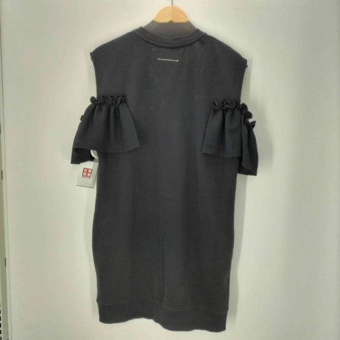 エムエムシックスメゾンマルジェラ MM6 Maison Margiela 20SS Ruffled drop detail cold shoulder dress ラッフルド ドロップ ディテール コールド ショルダー ドレス レディース import:S