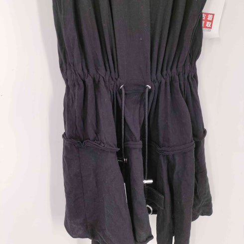 ディーゼル DIESEL D-SLOAN ノースリーブ カットオフ ワンピース Vネック レディース import:XS
