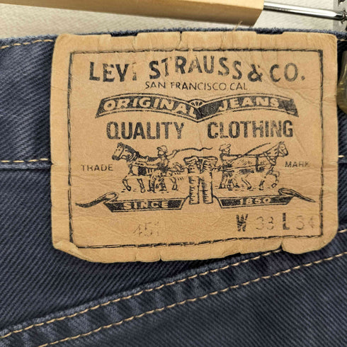 リーバイス Levis 451 黒タブ コットンツイルデニムパンツ メンズ 33/34