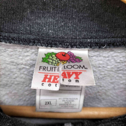 フルーツオブザルーム FRUIT OF THE LOOM ハーフジップ スウェット メンズ 2XL