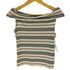 バーバリーブルーレーベル BURBERRY BLUE LABEL ボーダー柄 オフショル ノースリーブ カットソー レディース import:M