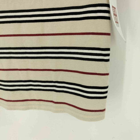 バーバリーブルーレーベル BURBERRY BLUE LABEL ボーダー柄 オフショル ノースリーブ カットソー レディース import:M