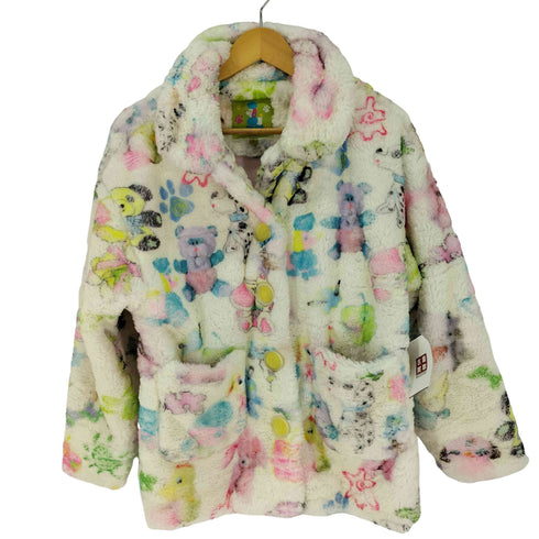 Frufru Guru Store ドールハウス トイプリントジャケット ファー レディース import:S