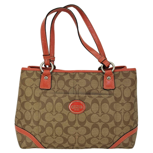 コーチ COACH シグネチャー ハンドバッグ signature handbag レディース