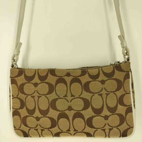 コーチ COACH シグネチャー スリム デミ ジップ ショルダーバッグ signature slim demi zip shoulder bag レディース