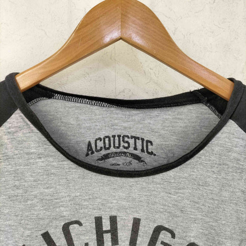 アコースティック acoustic ラグランスリーブ カットソー メンズ M