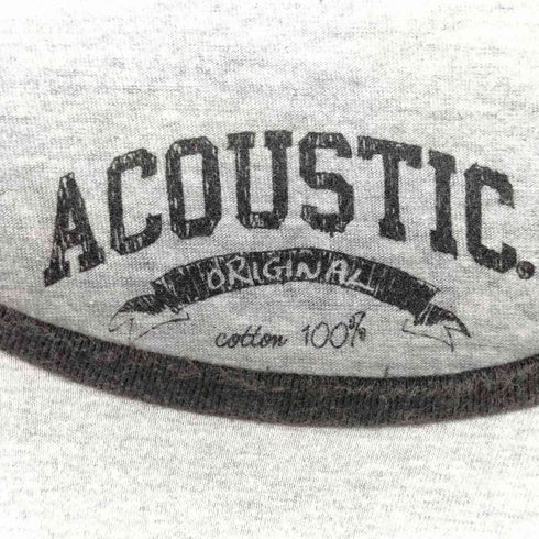 アコースティック acoustic ラグランスリーブ カットソー メンズ M