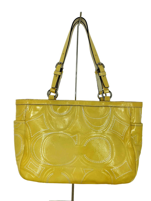 コーチ COACH ギャラリーステッチ パテントレザー トートバッグ ハンドバッグ gallerystitch patentleather totebag handbag レディース