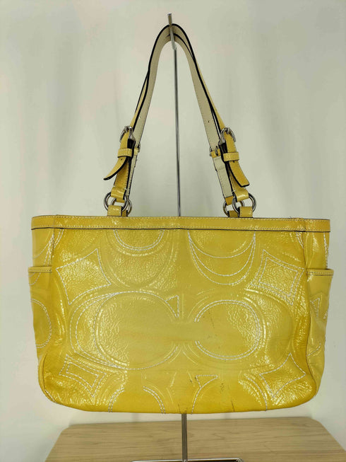 コーチ COACH ギャラリーステッチ パテントレザー トートバッグ ハンドバッグ gallerystitch patentleather totebag handbag レディース