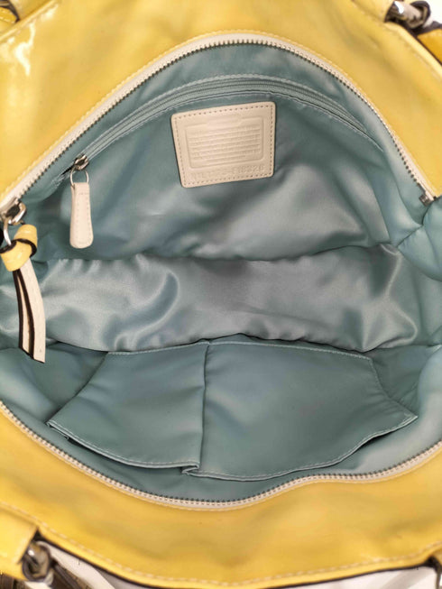 コーチ COACH ギャラリーステッチ パテントレザー トートバッグ ハンドバッグ gallerystitch patentleather totebag handbag レディース