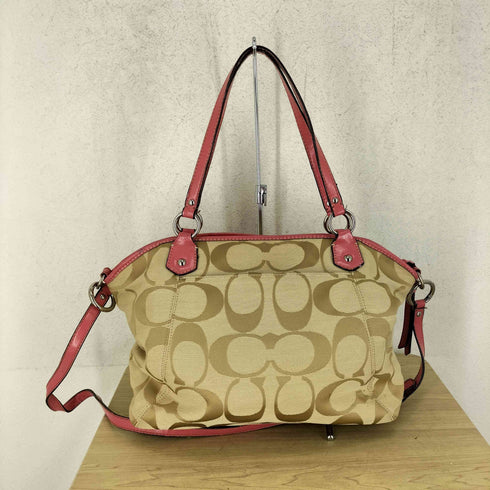 コーチ COACH 2WAY シグネチャー ショルダーバッグ ハンドバッグ signature shoulderbag handbag レディース