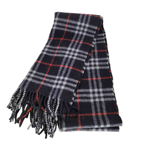 バーバリーロンドン BURBERRY LONDON 英国製 LAMBSWOOL 100% ノバチェックマフラー レディース