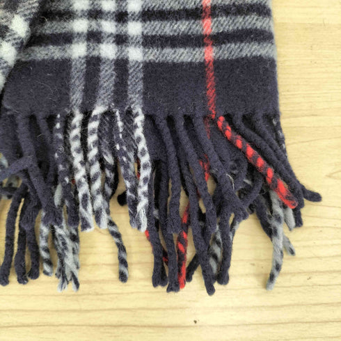 バーバリーロンドン BURBERRY LONDON 英国製 LAMBSWOOL 100% ノバチェックマフラー レディース