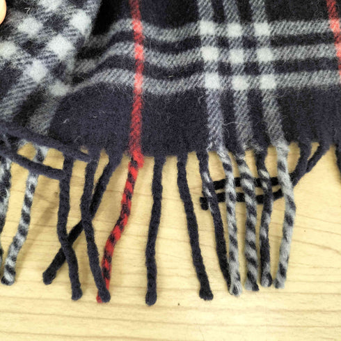 バーバリーロンドン BURBERRY LONDON 英国製 LAMBSWOOL 100% ノバチェックマフラー レディース