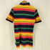 ポロバイラルフローレン Polo by RALPH LAUREN ポニー刺繍 マルチカラー ボーダー ポロシャツ メンズ import:M