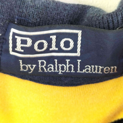 ポロバイラルフローレン Polo by RALPH LAUREN ポニー刺繍 マルチカラー ボーダー ポロシャツ メンズ import:M