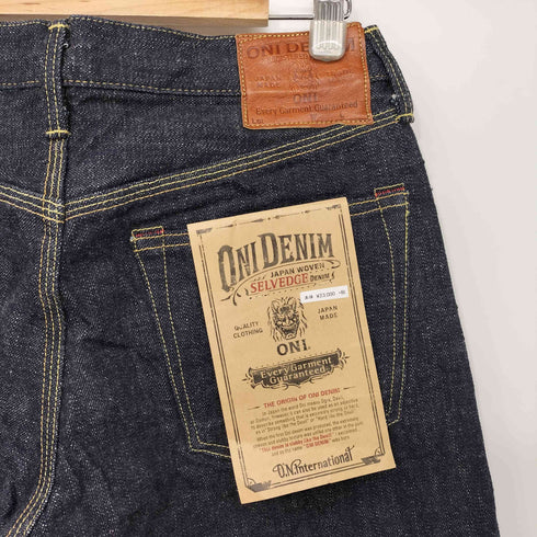 オニデニム ONI DENIM Tight Fit Straight Double Knee ダブルニー デニムパンツ メンズ 32
