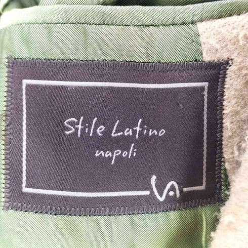 STILE LATINO イタリア製 ダブルブレスト カセンティーノロングコート メンズ 48