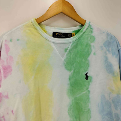 ポロラルフローレン POLO RALPH LAUREN パステル マルチカラー タイダイフリーススウェット メンズ import:S