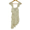 ザラ ZARA LACE RUFFLE DRESS ノースリーブワンピース レディース import:M