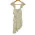 ザラ ZARA LACE RUFFLE DRESS ノースリーブワンピース レディース import:M