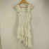 ザラ ZARA LACE RUFFLE DRESS ノースリーブワンピース レディース import:M