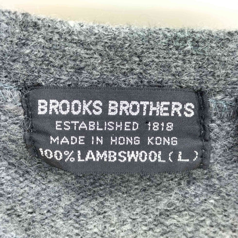 ブルックスブラザーズ BROOKS BROTHERS 80-90S 香港製 アーガイルウールニットカーディガン メンズ L