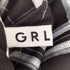 グレイル GRL チェック柄ショルダーオープンアメスリティアードミニワンピース レディース FREE