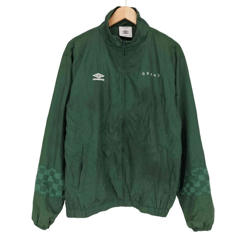 アンブロ UMBRO GLAND COLLECTION グランドコレクション チェッカーデザイン ナイロントラック ジャケット メンズ L
