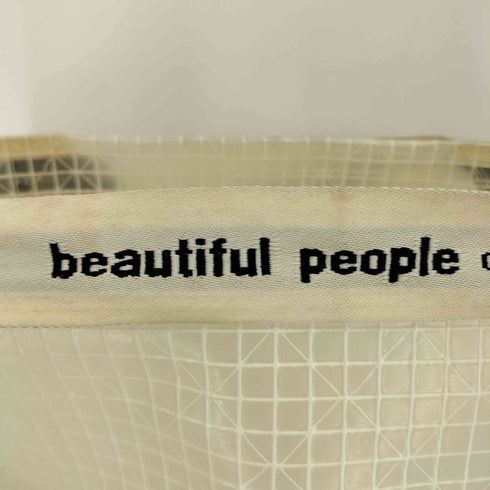 ビューティフルピープル beautiful people プレイド ビニール ロゴテープ ショルダーバッグ レディース