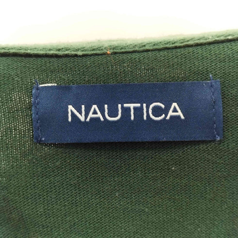 ノーティカ NAUTICA Panel Border Half Zip Tee パネル ボーダー ハーフジップ Tシャツ メンズ JPN:L