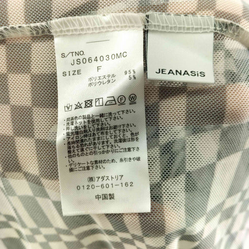 ジーナシス JEANASIS ウェーブキカメッシュプルオーバー レディース FREE