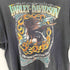ハーレーダビッドソン HARLEY-DAVIDSON USA製 袖&裾 シングルステッチ イーグルプリントTシャツ メンズ import:XL