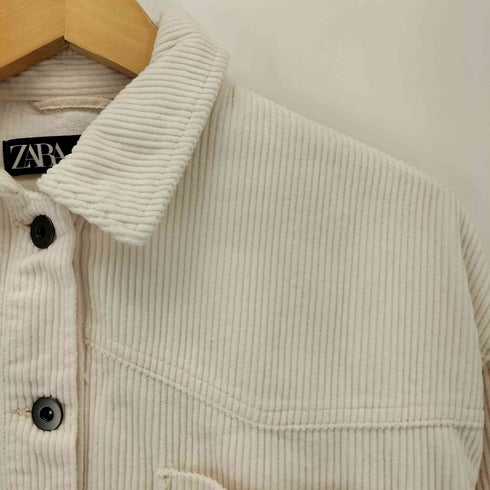 ザラ ZARA 袖切替 クロップド丈 コーデュロイジャケット レディース JPN:XS