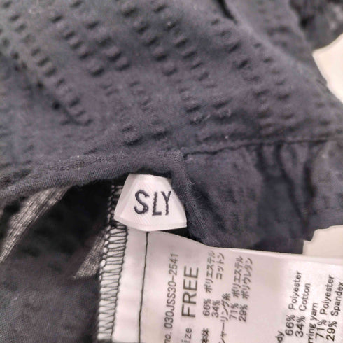 スライ SLY 2way puff sleeve tops レディース FREE