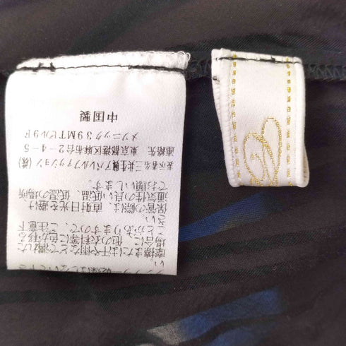 フリルデザイン シースルー ブラウス レディース