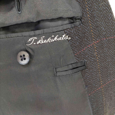 バーバリーズ BURBERRYS CASHMERE カシミヤ混 テーラードジャケット メンズ