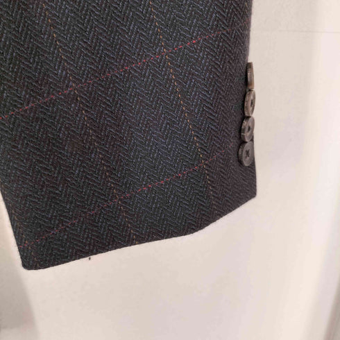 バーバリーズ BURBERRYS CASHMERE カシミヤ混 テーラードジャケット メンズ