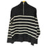 ザラ ZARA ハーフジップ ボーダー ニット レディース import:M