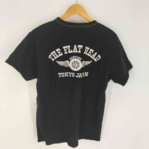 ザフラットヘッド the flat head ロゴプリントTシャツ メンズ JPN:42