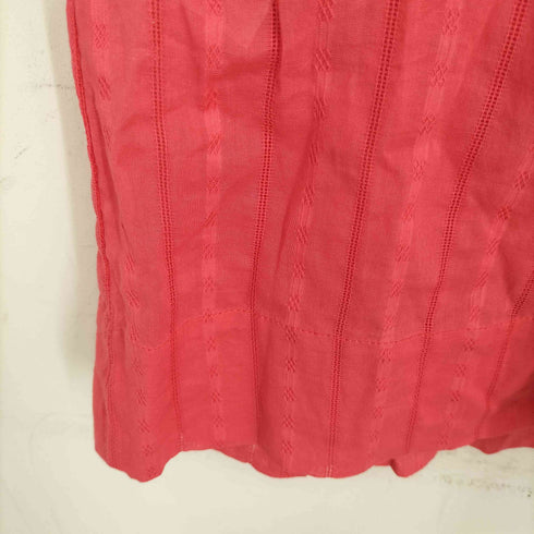ローラアシュレイ LAURA ASHLEY スキッパーネック 刺繍 ワンピース レディース US:6