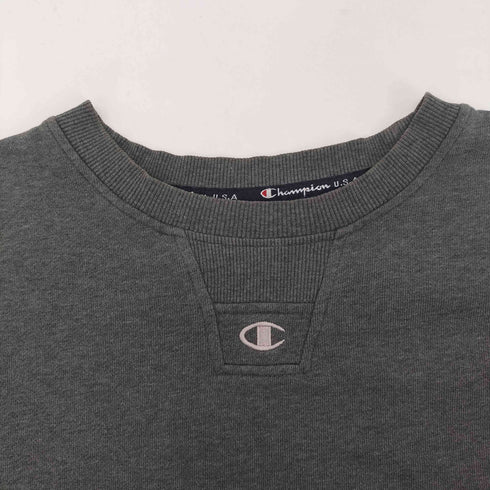 チャンピオン Champion 00S 前V 刺繍 袖 目あり スウェット メンズ 105