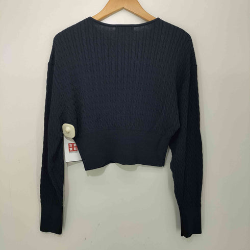 マウジー moussy LOGO CABLE カーディガン レディース