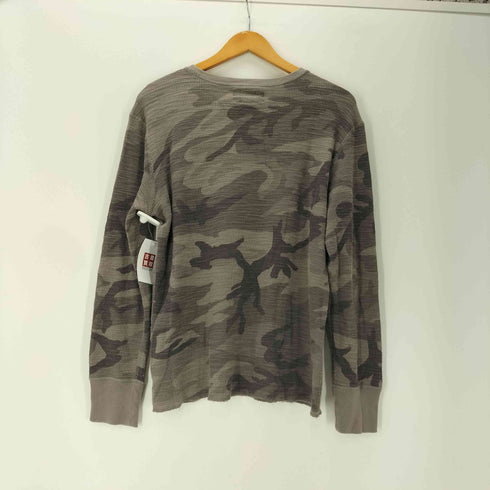 デニムアンドサプライラルフローレン DENIM&SUPPLY RALPH LAUREN サーマル 長袖 カットソー カモフラ 迷彩 ワッフル ロンT メンズ import:S