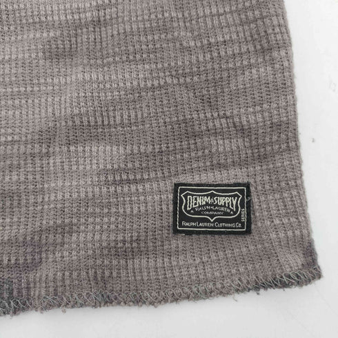 デニムアンドサプライラルフローレン DENIM&SUPPLY RALPH LAUREN サーマル 長袖 カットソー カモフラ 迷彩 ワッフル ロンT メンズ import:S