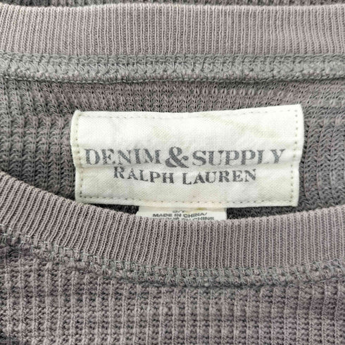 デニムアンドサプライラルフローレン DENIM&SUPPLY RALPH LAUREN サーマル 長袖 カットソー カモフラ 迷彩 ワッフル ロンT メンズ import:S