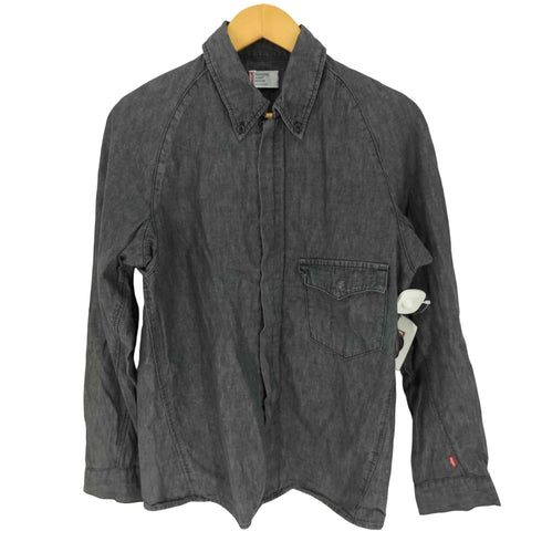 リーバイス Levis ENGINEERED JEANS コットンリネン ジップアップ ボタンダウンシャツ メンズ JPN:M