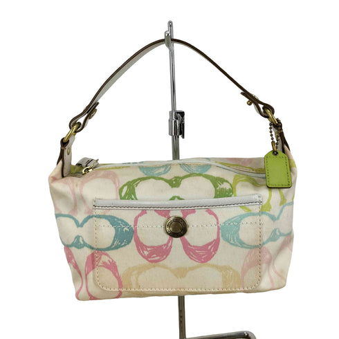 コーチ COACH signature multicolored accessory poach handbag レディース
